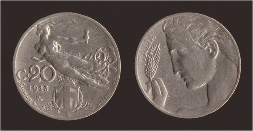 Centesimi 1913 liberta - 20,