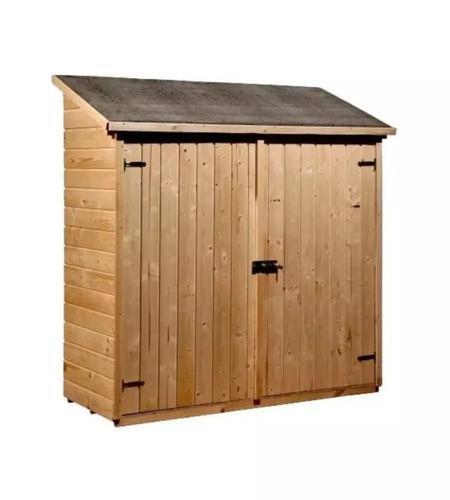 Casetta legno addossata - casetta,