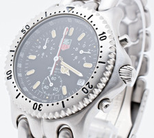 Orologio al quarzo uomo TAG HEUER S/el CG1110-0 cronografo nero 36 m quasi come nuovo GIAPPONE