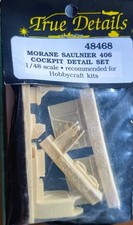 Morane Saulnier 406, Set pozzetto in resina, dettagli veri, scala: 1/48, kit: 48468