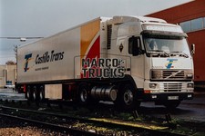 Truck photo Volvo FH12 Refrigerated semitrailer Spain white Castillo Trans #a6vs