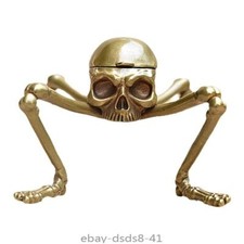 Brass Skull Head Long Legs