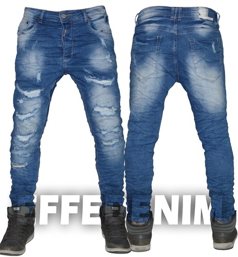 Jeans uomo strappati denim - jeans,