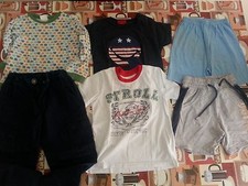 lotto 437 stock 6 pezzi abbigliamento bimbo bambinao neonato 12-30 mesi 1/3 anni