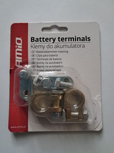 Coppia morsetti batteria - morsetti, per