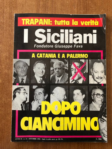 Giuseppe fava siciliani anno - siciliani,