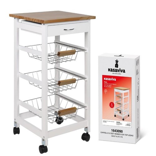 Carrello cucina legno - in, 3