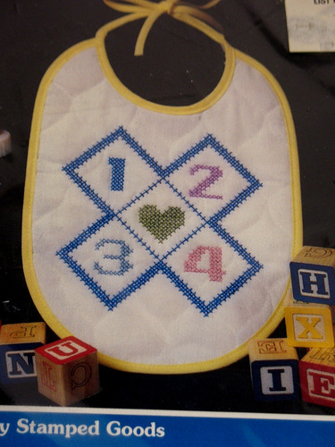 Bavaglino neonato trapuntato