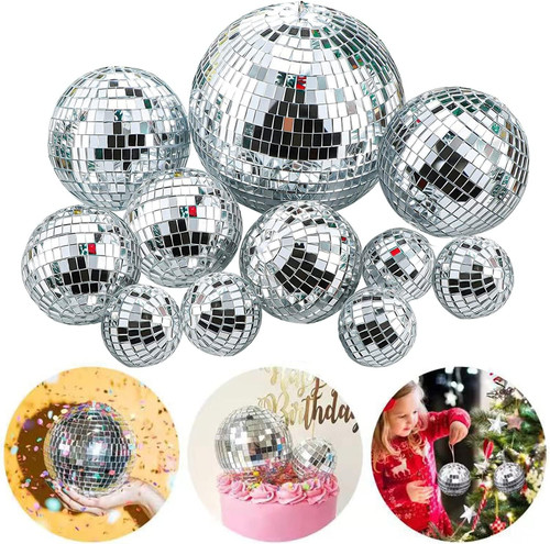 Disco mirror ball - ball, 11pcs