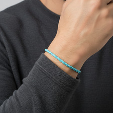 Bracciale Turchese corda cuoio
