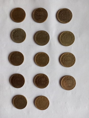 Monete 200 lire del - da,