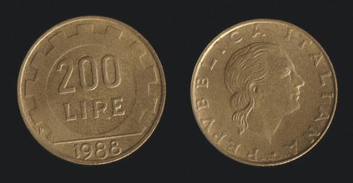200 lire 1988 - 1988, italia