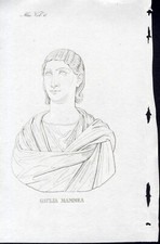 GIULIA MANNEA , 2 incisioni  