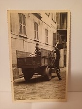 camion con legna da ardere Italia anni '40 '50 foto vernacolare