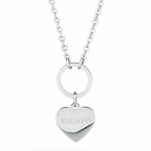 Collana cuore donna acciaio - collana,