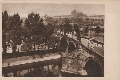 Cartolina epoca praga - d’epoca,