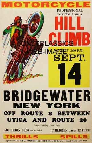 Poster vintage moto racing - vintage,
