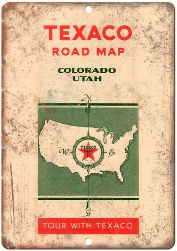 Texaco road map colorado - colorado, utha