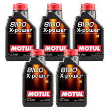 5 Litri Motul 8100 X-Power 10W60 Olio Motore 100% Sintetico ACEA A3 B4 API SN