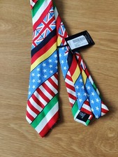 Cravatta 100% Seta "Bandiere" MOSCHINO