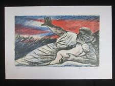 SALVATORE FIUME IL FRIULI 1976 DEDICATA AL TERREMOTO LITOGRAFIA ED. BOLAFFI C6