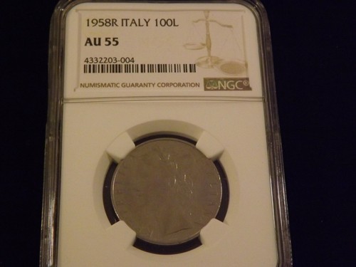 1958 italia 100 lire - 1958, ngc