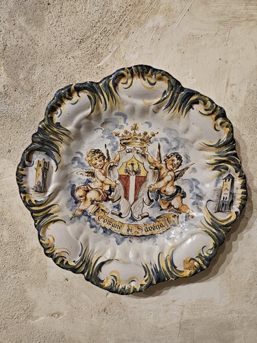 Piatto ceramica bruna - piatto,,