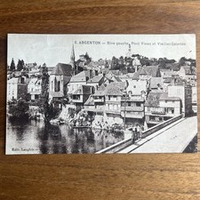 Postcard Cpa - Argenton - Rive