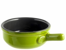 Tegame in ceramica verde con un manico, diametro 21 Cm Home