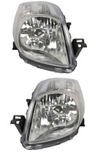 PHARE ELECTRIQUE +MOTEUR AVANT DROIT GAUCHE H4 CHROME TOYOTA YARIS 2005-2009'