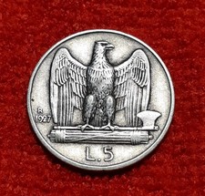 REGNO V.E. III° 5 LIRE 1927