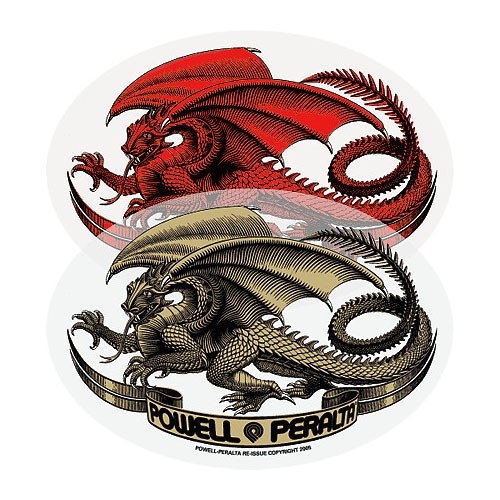 Powell peralta adesivo - peralta, oval