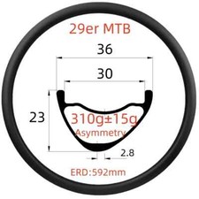 Cerchi carbonio bici mtb 29er