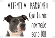 TARGA CARTELLO ATTENTI AL CANE