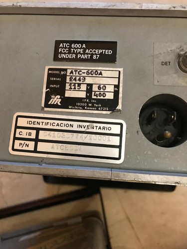 Atc 600a test set transponder - test,