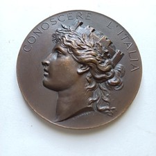 Medaglia Touring Club Italia Sessantennio Fondazione Bronzo Mm55 Lotto SC5