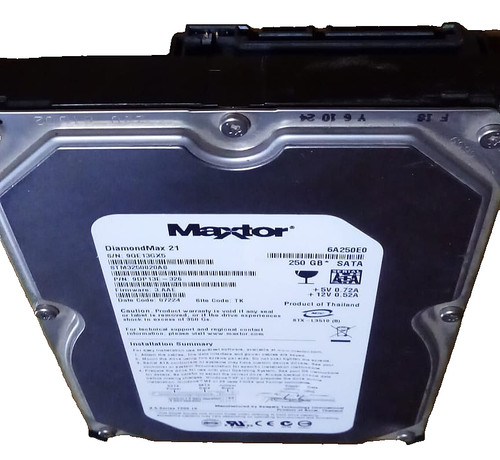 Maxtor hard disk 250 - maxtor, gb