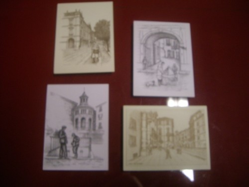 Cartoline con litografie - cartoline,