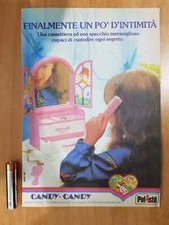 PUBBLICITA' ADVERTISING CANDY CANDY POLISTIL SPECCHIERA GIOCATTOLO