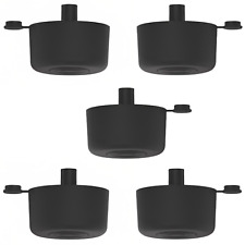 Piedino in Plastica Nero per Mobili – Altezza a Scelta | MADE IN ITALY - 4 pezzi