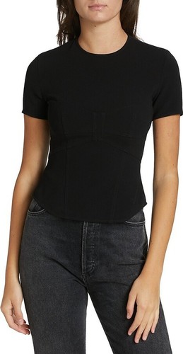 Top crepe elasticizzato alc - top, in
