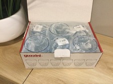 NUOVO Guzzini Tiffany Bicchiere Corto Acrilico Set di 6 ~ Blu Mare ~ Made in Italy