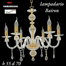 LAMPADARIO CRISTALLO 5 LUCI