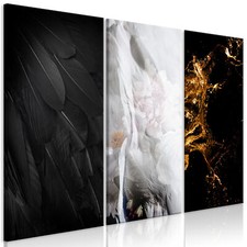 Nero bianca oro quadro - bianca, su