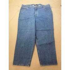 Jeans uomo blu denim larghi