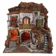 Presepe Borgo stile 700 con