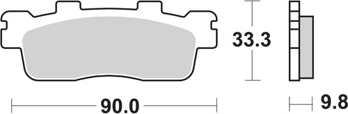 Sbs brake pads rear - sbs,