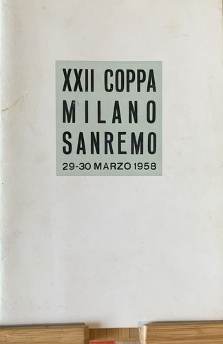 Xxiii coppa milano sanremo - xxiii,