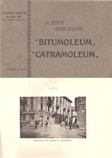 BITUMOLEUM CATRAMOLEUM BOROTTO MILANO STRADE ASFALTATURA BITUME CATRAME 1926