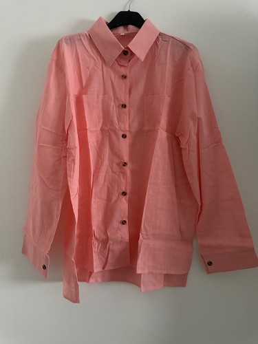 Camicia rosa corallo leggera